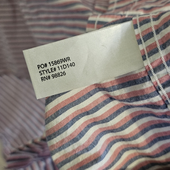 Vintage U.S. Polo Assn 100% Cotton Mens Button Down Striped Shirt 3XL - Picture 4 of 7